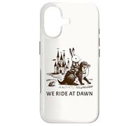 We Ride At Dawn Medieval Bunny Riding a Dragon Case for iPhone 17