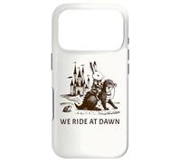 We Ride At Dawn Medieval Bunny Riding a Dragon Case for iPhone 17 Pro