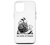We Ride At Dawn Medieval Bunny Riding a Snail Case for iPhone 12/12 Pro