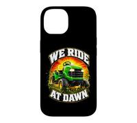 We Ride At Dawn Rideable Mower Pun Lawn Care Dad Joke Case for iPhone 14