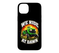We Ride At Dawn Rideable Mower Pun Lawn Care Dad Joke Case for iPhone 14 Plus