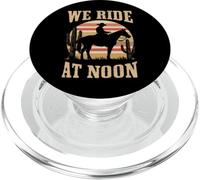 we ride at noon rodeo fan, a country music lover PopSockets PopGrip for MagSafe