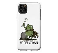 We Rise At Dawn Spooky Season Frog Meme Zombie Halloween Case for iPhone 11 Pro Max