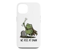 We Rise At Dawn Spooky Season Frog Meme Zombie Halloween Case for iPhone 13