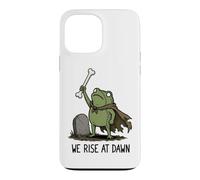 We Rise At Dawn Spooky Season Frog Meme Zombie Halloween Case for iPhone 13 Pro Max