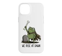 We Rise At Dawn Spooky Season Frog Meme Zombie Halloween Case for iPhone 14 Plus
