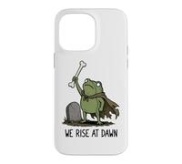 We Rise At Dawn Spooky Season Frog Meme Zombie Halloween Case for iPhone 14 Pro Max