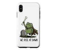 We Rise At Dawn Spooky Season Frog Meme Zombie Halloween Case for iPhone XS Max