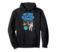 We Rise By Lifting Others Inspirational Teacher Pullover Hoodie
