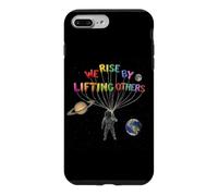 We Rise By Lifting Others Tshirt Astronaut Motivation Space Case for iPhone 7 Plus/8 Plus