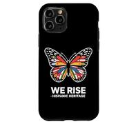 We Rise Hispanic Heritage Butterfly Flags Unity Case for iPhone 11 Pro