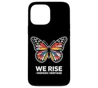 We Rise Hispanic Heritage Butterfly Flags Unity Case for iPhone 13 Pro Max