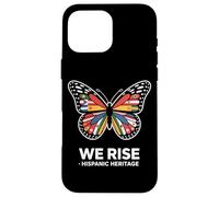 We Rise Hispanic Heritage Butterfly Flags Unity Case for iPhone 16 Pro Max