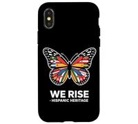 We Rise Hispanic Heritage Butterfly Flags Unity Case for iPhone X/XS