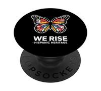 We Rise Hispanic Heritage Butterfly Flags Unity PopSockets Adhesive PopGrip