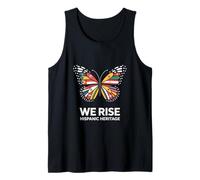 We Rise Hispanic Heritage Butterfly Latin Flags Tank Top