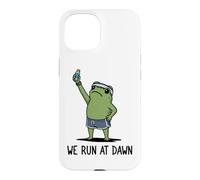 We Run At Dawn Frog Funny Frog Meme Running Lover Runner Case for iPhone 15