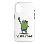 We Run At Dawn Frog Funny Frog Meme Running Lover Runner Case for iPhone 16