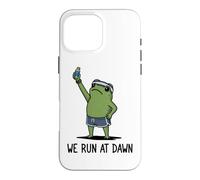 We Run At Dawn Frog Funny Frog Meme Running Lover Runner Case for iPhone 16 Pro Max