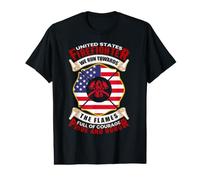 WE Run Towards THE Flames Awesome Firefighters Firefighting Value Graphic T-Shirt