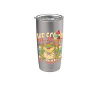 We Scoop At Dawn Frog Ice Cream Sundae Stainless Steel Insulated Tumbler