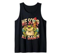 We Scoop At Dawn Frog Ice Cream Sundae Tank Top