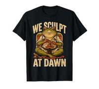 We Sculpt At Dawn Frog Sculptor Meditation Value Graphic T-Shirt
