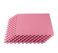 We Sell Mats 1/2 Inch Thickness Multipurpose EVA Foam Floor Tiles, Interlocking Floor Mat for Indoor Gym and Home Use, 24 in x 24 in, Pink, 48 Square Feet (12 Tiles)