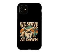 We Serve At Dawn Coffeehouse Frog Cafe Barista Case for iPhone 11