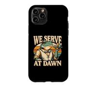 We Serve At Dawn Coffeehouse Frog Cafe Barista Case for iPhone 11 Pro