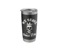 We Serve No Kings Since 1776 Skull Stainless Steel Insulated Tumbler