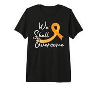We Shall Overcome Support Squad Childhood Cancer Awareness Premium T-Shirt