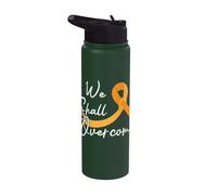 We Shall Overcome Support Squad Childhood Cancer Awareness Stainless Steel Insulated Water Bottle