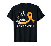 We Shall Overcome Support Squad Childhood Cancer Awareness Value Graphic T-Shirt