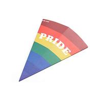 We Show Pride Rainbow Popcorn Fries Chips Sweetie Cone Holder Cup Perfect For Pride Events Food Stalls (Pack of 12)