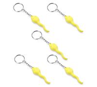We Show Pride Sperm Shaped Keychain Yellow (Pack Of 5)