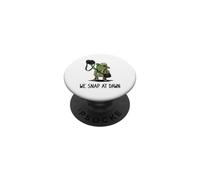 We Snap At Dawn Funny Frog Meme Photography Photographer PopSockets Adhesive PopGrip