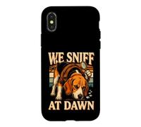 We Sniff At Dawn Beagle Mystery Dog Case for iPhone X/XS