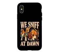 We Sniff At Dawn Beagle Mystery Dog Case for iPhone X/XS