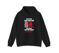 We stand for the Flag hoodie, We kneel for the Fallen hoodie, Memorial hoodie, Fallen veteran hoodie, Armed forces hoodie, Unisex hoodie for adult and kids Black