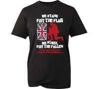 We Stand for The Flag t Shirt, We Kneel for The Fallen t Shirt, Memorial t Shirt, Fallen Veteran t Shirt, Armed Forces t Shirt Casual t Shirt Men wear, Unisex Tshirt for Adult and Kids Black