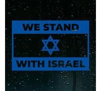 We Stand with Israel Solidarity Jewish Car Window Bumper Israeli Sticker Decal