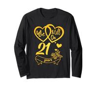 We Still Do 21 Years Funny 21st Wedding Anniversary Couple Long Sleeve T-Shirt