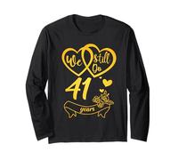 We Still Do 41 Years Funny 41st Wedding Anniversary Couple Long Sleeve T-Shirt