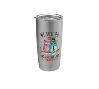 We Still Do Owl Couple Wedding 3rd Anniversary Stainless Steel Insulated Tumbler