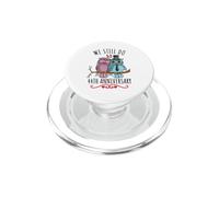 We Still Do Owl Couple Wedding 44th Anniversary PopSockets PopGrip for MagSafe