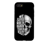 We Suffer More in Imagination Skull Seneca Quote Stoicism Case for iPhone SE (2020) / 7/8