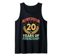 We Survived 20 Years Of Friendship Day BestFriend BFF Tank Top