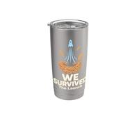 We Survived The Rocket Nest Feathers Stainless Steel Insulated Tumbler