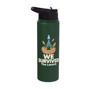 We Survived The Rocket Nest Feathers Stainless Steel Insulated Water Bottle